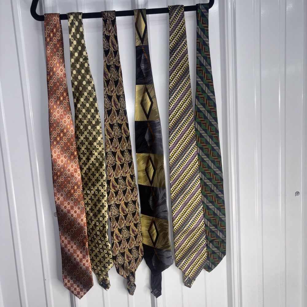 lot of 6 mens ties vintage